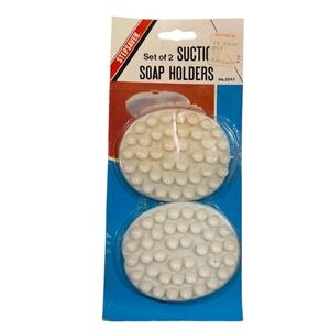 Vtg New Stepsaver Suction Cup Soap‎ Holders Soap Dishes Hong Kong Metal Products